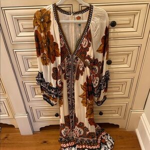 FARM Rio Multicolor Floral Long Sleeve Dress